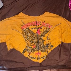 Orange 90s shirt